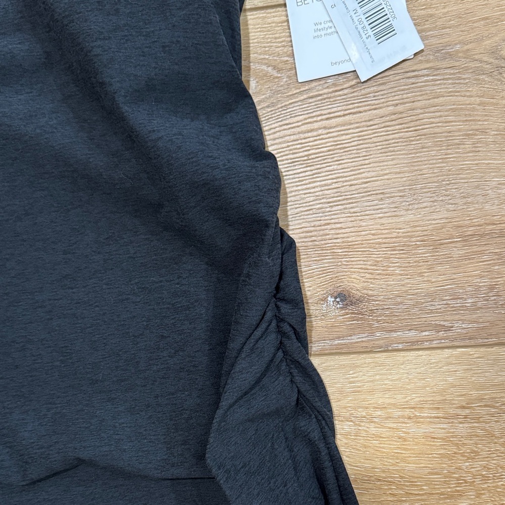 Beyond Yoga -Spacedye Icon Maternity- Black Midi Dress - Picture 4 of 10